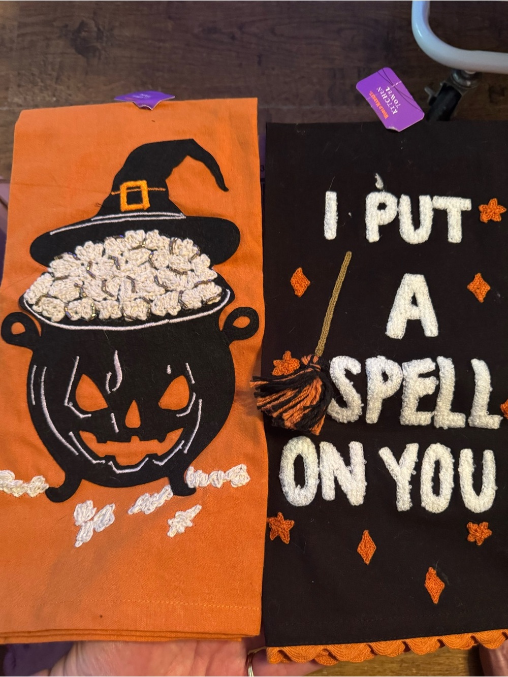 World market Halloween hand towels NEW